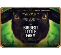 Plaque de film The Biggest Little Farm (2019) en métal - 20,3 x 30,5 cm - Décoration murale rétro vintage