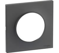 Plaque de finition 1 poste anthracite Odace