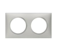 Legrand Obturateur Dooxie – 2 modules – Montage en saillie – Aluminium