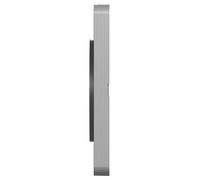 Plaque de finition 2 postes Schneider Electric Odace Touch S530804V coloris aluminium l.156 x P.10 x H.85 mm