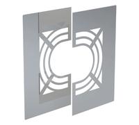 Plaque de finition avec ventilation, en deux parties, 0-30° - double paroi - Tecnovis TEC-DW-STANDARD 150 mm