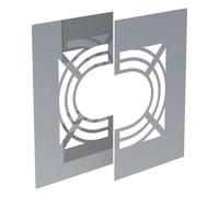 Plaque de finition avec ventilation, en deux parties, 31-45° - double paroi - Tecnovis TEC-DW-STANDARD 200 mm