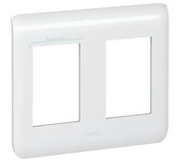 Plaque de finition Blanc horizontale MOSAIC 2 x 2 modules - LEGRAND - 78804