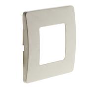 Zenitech - Plaque de Finition pour Mécanisme d'Appareillage Électrique - Aucune Vis Apparente - Clipsage Facile de la Façade - Coloris Blanc - Compatible avec Gamme Vénus - Blanc