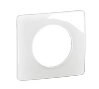 Plaque de finition laquée blanc émaillé Céliane - 1 poste LEGRAND