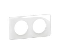 Plaque de finition Céliane 2 postes - Blanc Emaillé - LEGRAND - CP0002