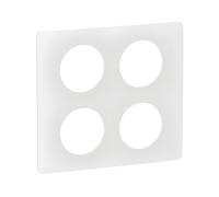 Plaque de finition Céliane 2x2 postes - Blanc Emaillé - LEGRAND - CP0009