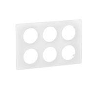 Plaque de finition Céliane 2x3 postes - Blanc Emaillé - LEGRAND - CP0010