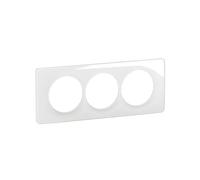 Plaque de finition Céliane 3 postes spéciale rénovation - Blanc Emaillé - LEGRAND - CP0007