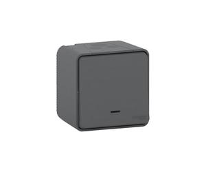 Plaque de finition clipsable SCHNEIDER Odace S520702 - 1 poste - entraxe Ø 71 mm - blanc