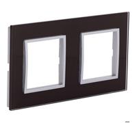Plaque de finition double en verre Kalya - Marron - Zenitech