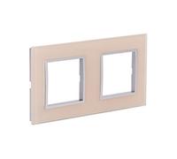 Zenitech - Plaque de finition double en verre Kalya - Rose
