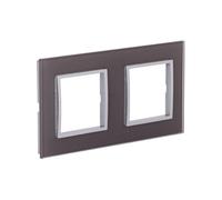 Zenitech - Plaque de finition double en verre Kalya - Taupe