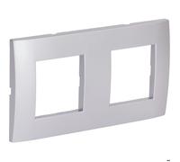 Zenitech Plaque de Finition Double Kalya - Argent