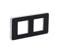 Zenitech - Plaque de finition double Kalya - Noir Noir