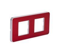 Zenitech - Plaque de finition double Kalya - Rouge Rouge