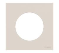 Plaque de finition en saillie 1 poste Schneider Electric Odace beige sable