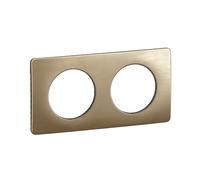 Plaque de finition en saillie Legrand Céliane, 2 postes, bronze
