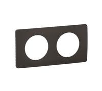 Plaque de finition en saillie Legrand Céliane, 2 postes, noire