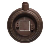 FONTINI - GARBY - Socle Décoratif Bois Hêtre Vieilli 1 Poste Saillie 1 liaison Réf. 30821213