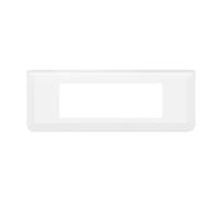 Plaque de finition horizontale 3 postes Mosaic blanc Legrand