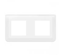 Plaque de finition horizontale Mosaic blanche - 2X2 modules LEGRAND