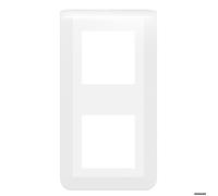 Plaque de finition - LEGRAND - 078822L - Blanc - Thermoplastique - Verticale 2 postes