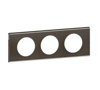 Legrand Plaque Céliane Black Nickel – 3 postes