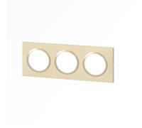 Plaque de finition - Legrand - Dooxie - 3 postes - Finition dune - Plastique