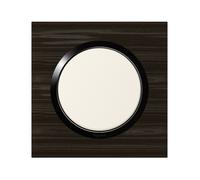 Plaque de finition - LEGRAND - Dooxie - Bois ébène - 1 poste - Intérieur