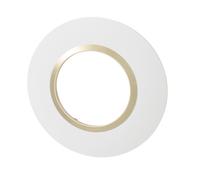 Plaque de finition - Legrand - Dooxie - Ronde - 1 poste - Finition Dune