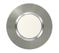 Plaque de finition - Legrand - Dooxie - Ronde - Inox brossé - 1 poste