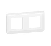 Plaque de finition - LEGRAND - MOSAIC - Blanc - 2x2 modules - Horizontale
