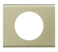 Plaque de finition Legrand pour 1 prise CELIANE nickel velours