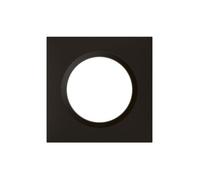 plaque - 1 poste - noir - effet velours - legrand dooxie 600891