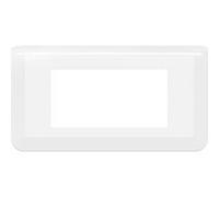 Legrand 078814L Mosaic Plaque de Finition Horizontale pour 4 Module, Blanc