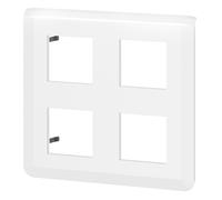 Plaque de finition MOSAIC pour 2x2x2 modules blanc LEGRAND 078838