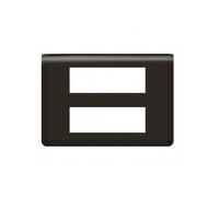 Plaque de finition Mosaic pour 2x6 modules noir mat LEGRAND 079076L