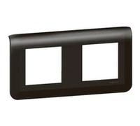 Legrand 079044L Mosaic Plaque de Finition Horizontale pour 2x2 Module, Noir Mat