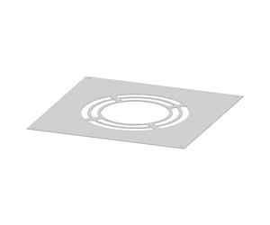 Plaque de finition pour ventilation arrière, 1 partie 0° - Tecnovis TEC-DW-CLASSIC et TEC-DW-SILVER 130mm