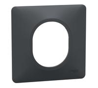Schneider Electric – Plaque de finition Ovalis 1 poste Anthracite