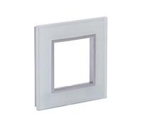 Zenitech - Plaque de finition simple en verre Kalya - Blanc