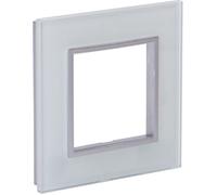 Zenitech - Plaque de finition simple en verre Kalya - Blanc