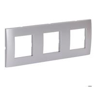 Plaque de finition triple Kalya - Argent - Zenitech