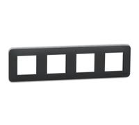 Plaque de finition UNICA Pro anthracite 4 postes SCHNEIDER ELECTRIC NU400854