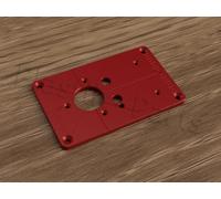 Plaque de fixation ABS Plaque d'insertion pour table de fraisage Bosch GKF 12V-8 Professional