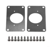 Plaque de fixation de charnière en acier inoxydable pour armoire, meuble, tiroir, table, porte et panneau latéral connexion et renfort (2pc-A)