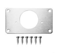 Plaque de fixation de charnière en acier inoxydable pour armoire, meuble, tiroir, table, porte et panneau latéral connexion et renfort (1 pièce-A)