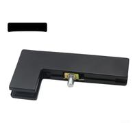 Plaque de fixation de porte en acier inoxydable 16 x 5 cm avec boucle à | Finition à bords arrondis pour les combinaisons de sécurité, panneau droit ou incurvé qui s'adapte aux espaces de porte
