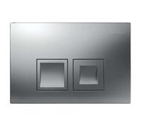 Geberit Plaque de déclenchement Delta 25 Square 115135465 chrome mat pour double chasse